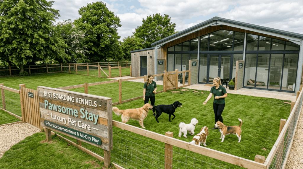 High-quality boarding kennel facilities for dogs during travel