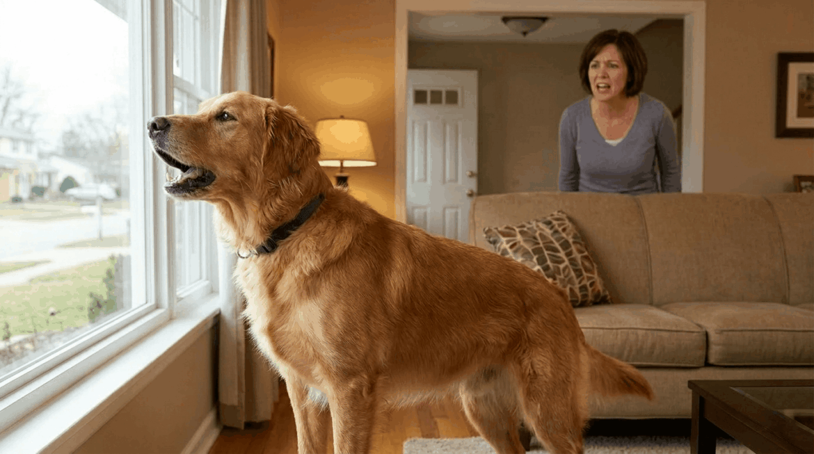 Training a calm dog to stop barking using clear positive methods.