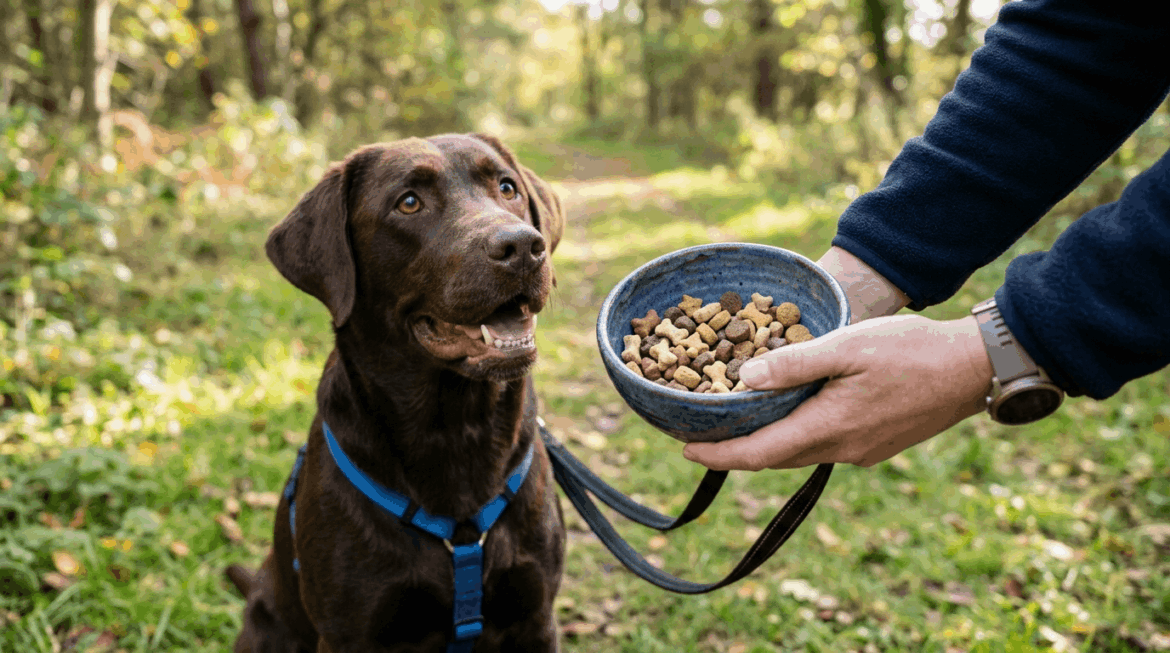 Dog training treats for positive reinforcement and reward-based training